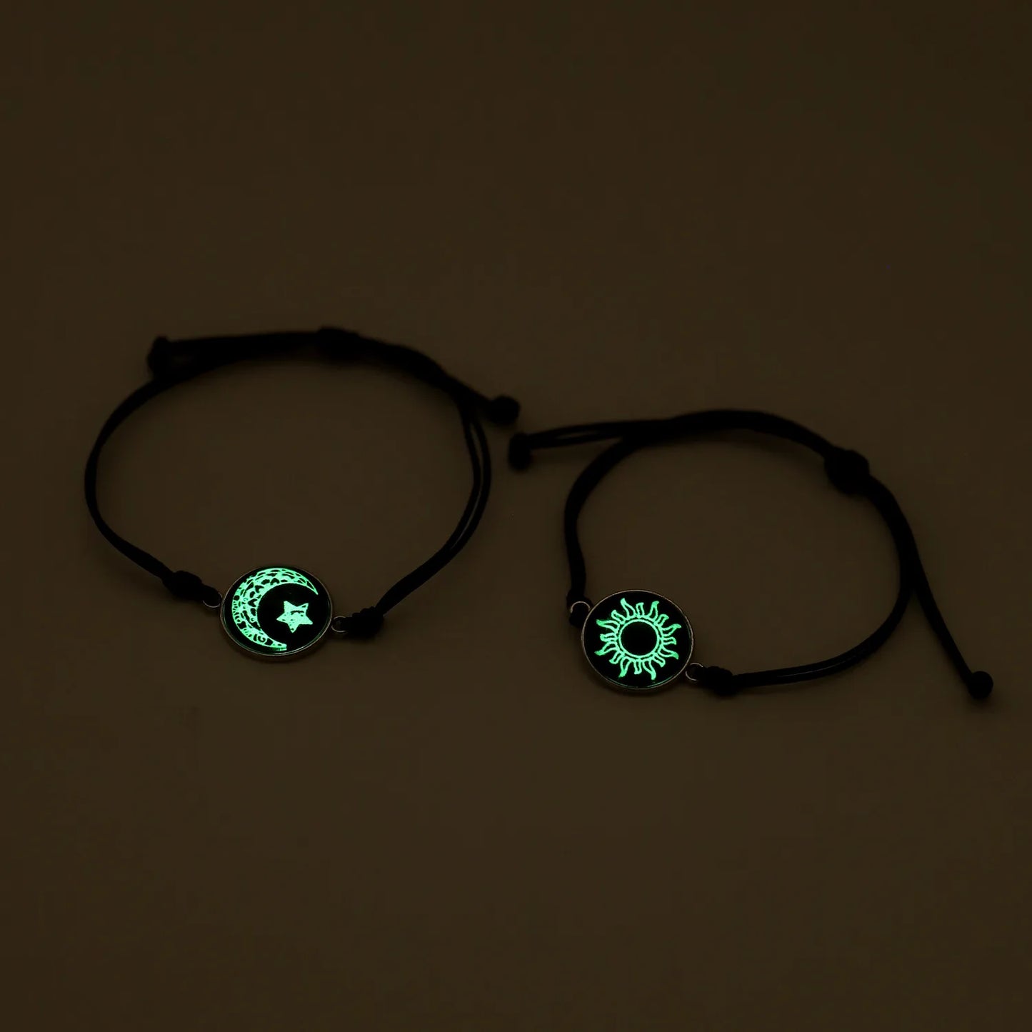 Romantic Luminous Sun Moon Couple Bracelets