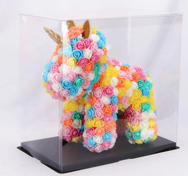 Rose Unicorn Bear With Gift Box