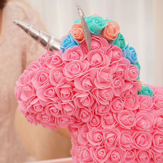 Rose Unicorn Bear With Gift Box