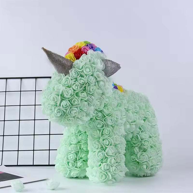 Rose Unicorn Bear With Gift Box
