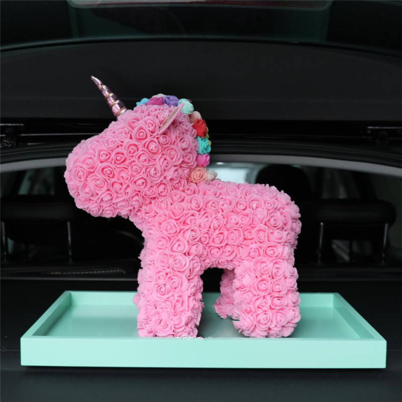 Rose Unicorn Bear With Gift Box