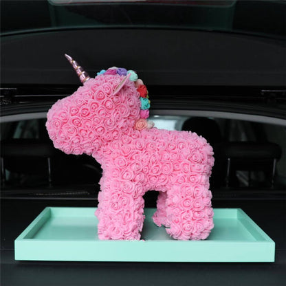Rose Unicorn Bear With Gift Box