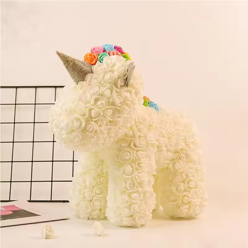 Rose Unicorn Bear With Gift Box