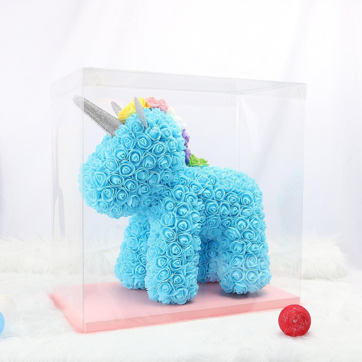Rose Unicorn Bear With Gift Box