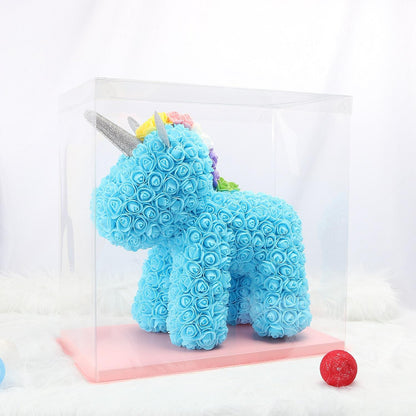 Rose Unicorn Bear With Gift Box