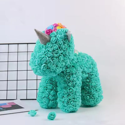 Rose Unicorn Bear With Gift Box