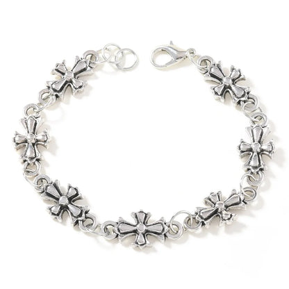 Gothic Cross Bracelet – Vintage Floral