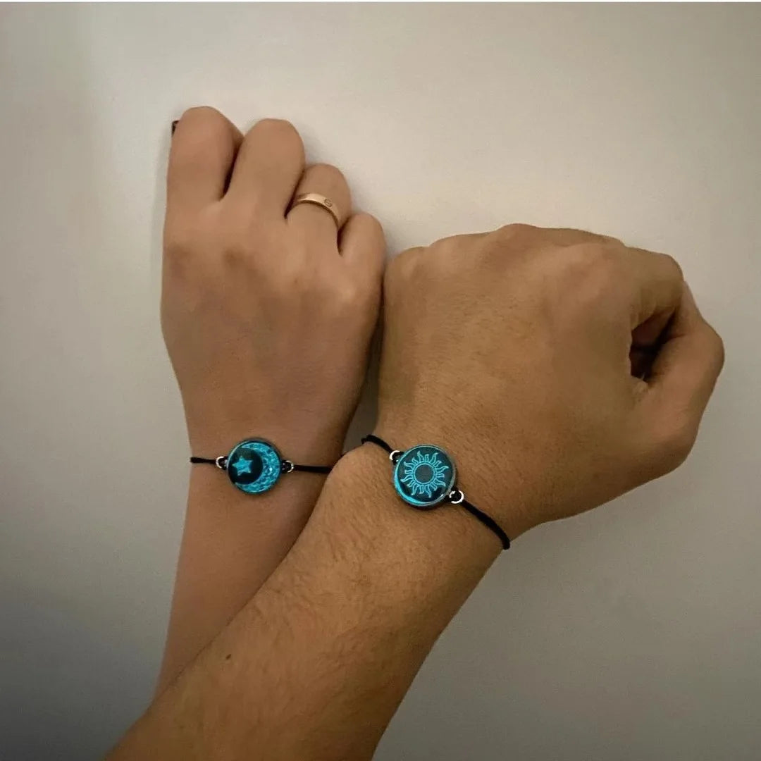 Romantic Luminous Sun Moon Couple Bracelets