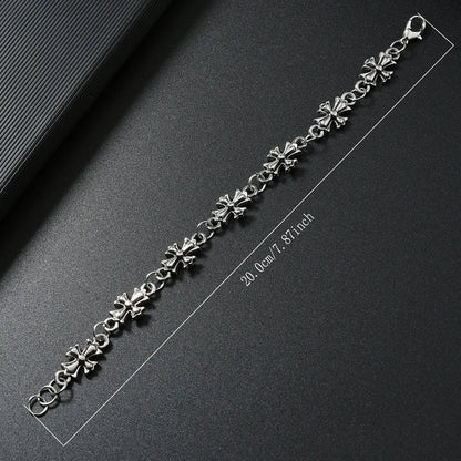 Gothic Cross Bracelet – Vintage Floral