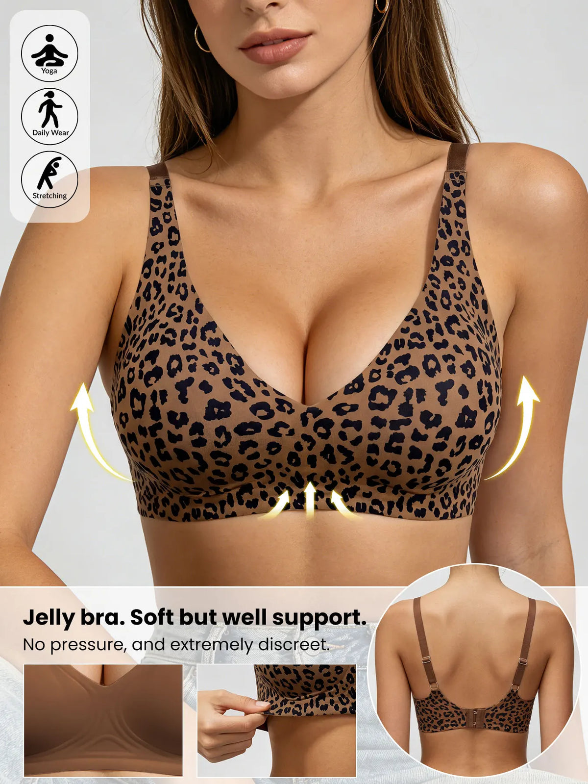 Soft Wireless Jelly Bra for Women