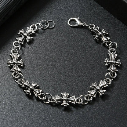 Gothic Cross Bracelet – Vintage Floral