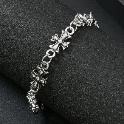 Gothic Cross Bracelet – Vintage Floral