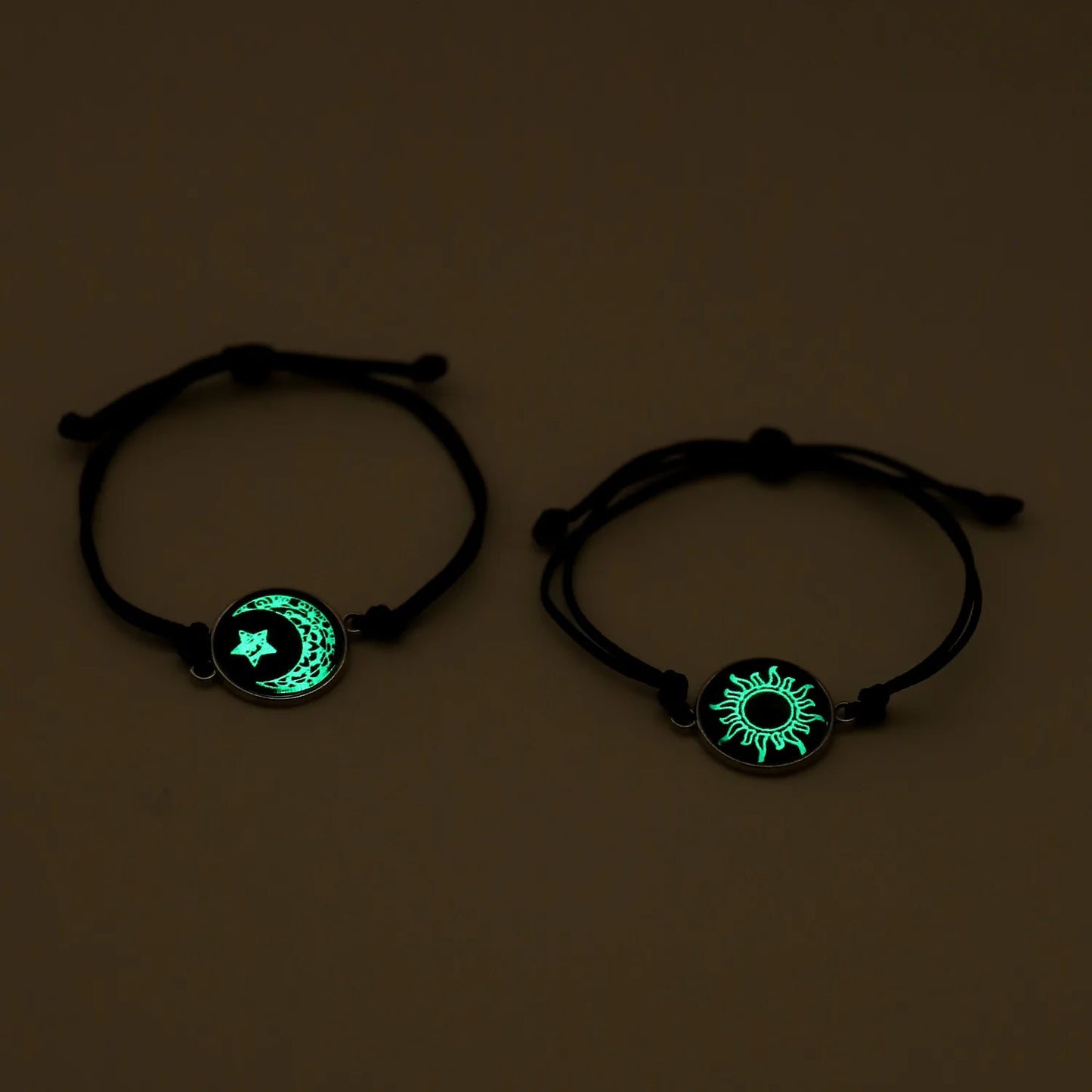 Romantic Luminous Sun Moon Couple Bracelets