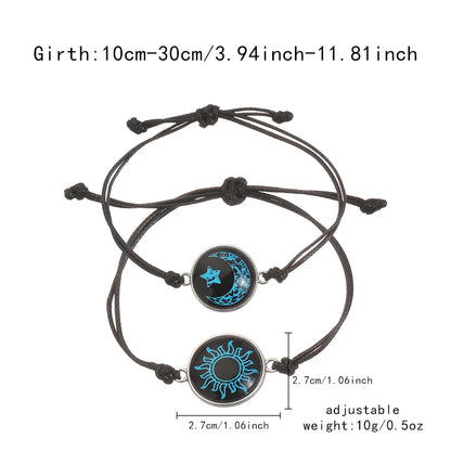 Romantic Luminous Sun Moon Couple Bracelets