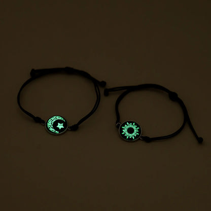 Romantic Luminous Sun Moon Couple Bracelets
