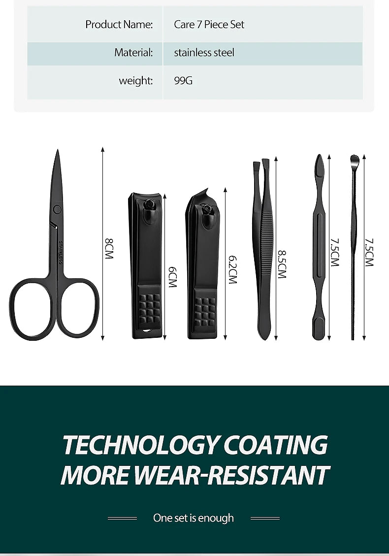 7-Piece Nail Clipper Manicure Set