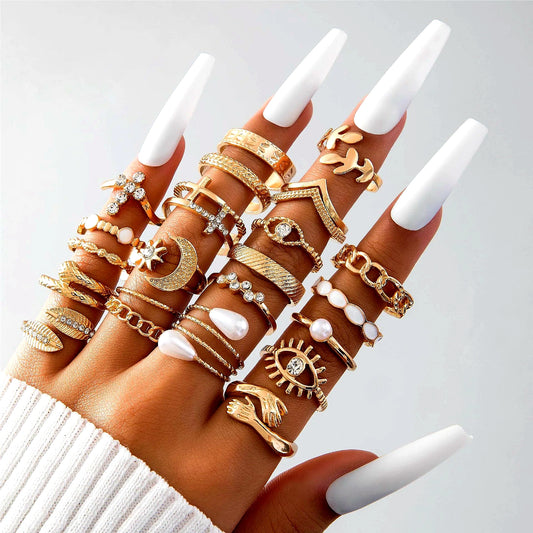 Gold-Plated Stackable Rings