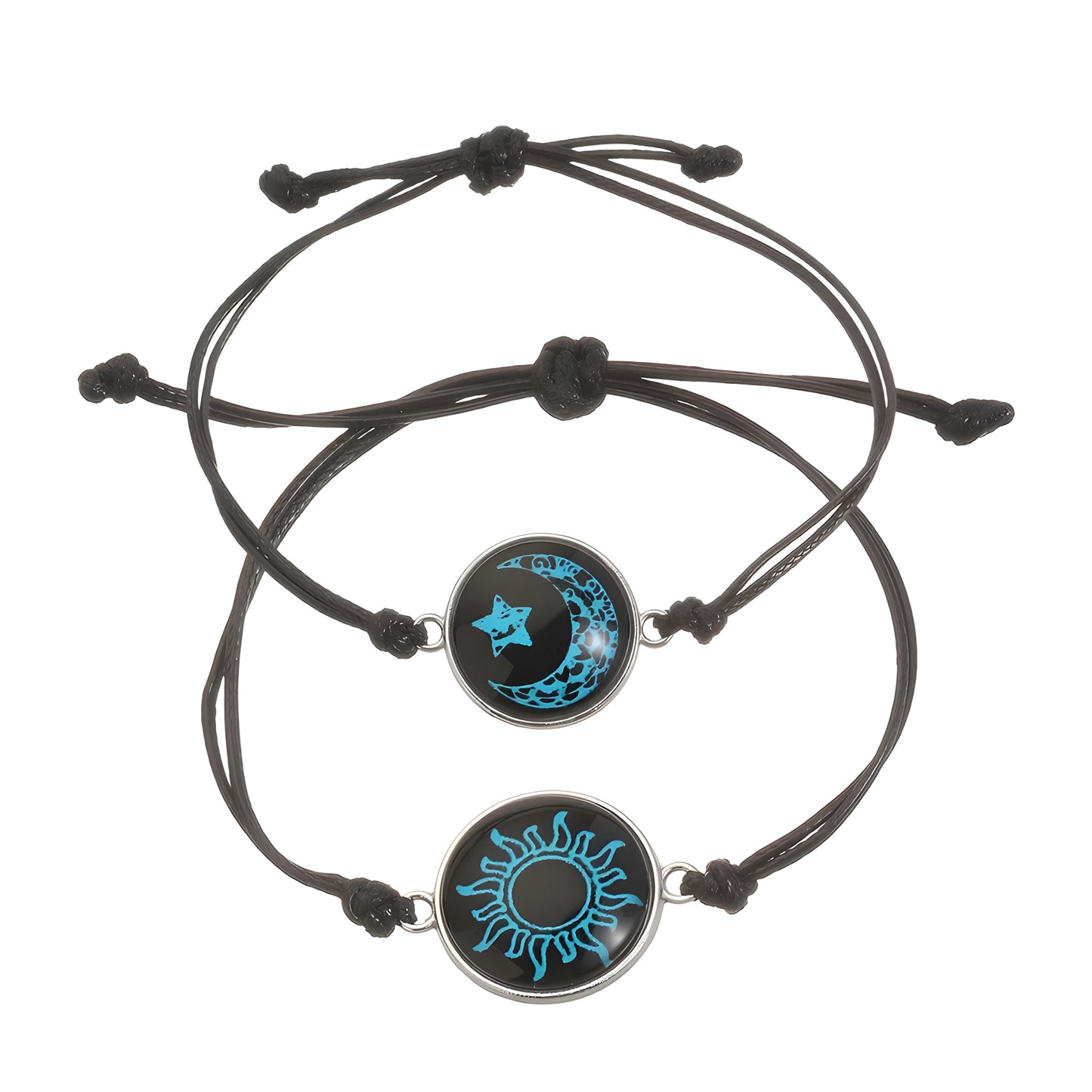Romantic Luminous Sun Moon Couple Bracelets