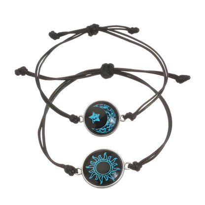 Romantic Luminous Sun Moon Couple Bracelets