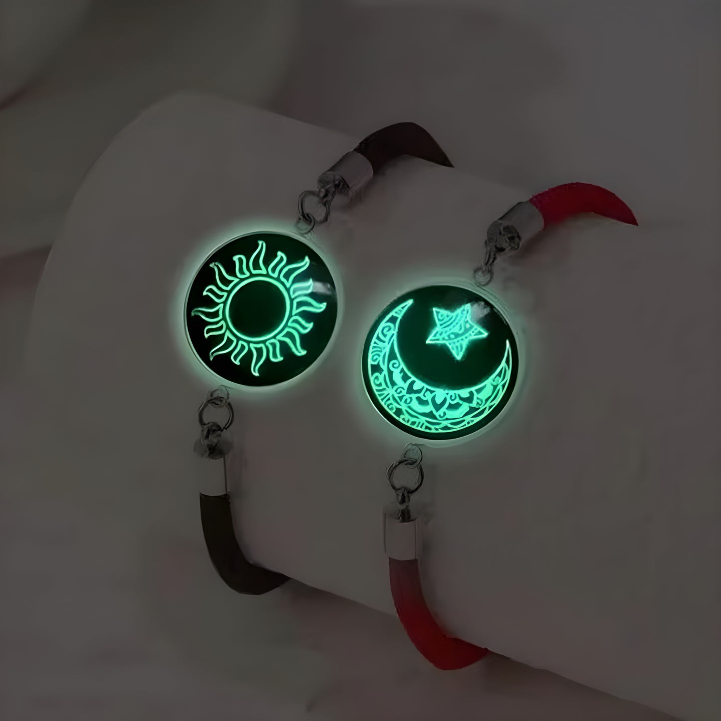 Romantic Luminous Sun Moon Couple Bracelets