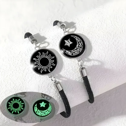 Romantic Luminous Sun Moon Couple Bracelets