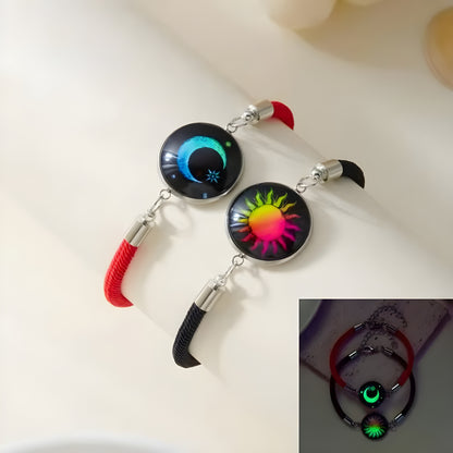 Romantic Luminous Sun Moon Couple Bracelets