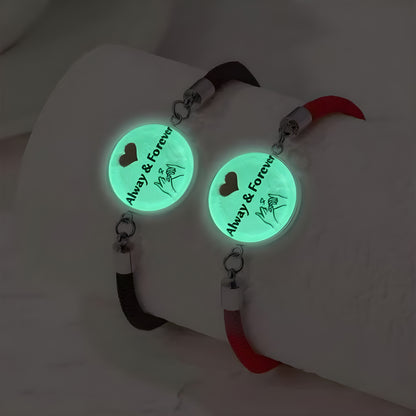 Romantic Luminous Sun Moon Couple Bracelets