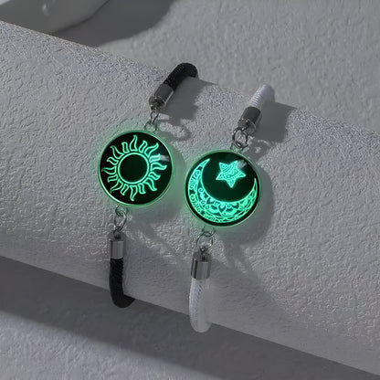 Romantic Luminous Sun Moon Couple Bracelets