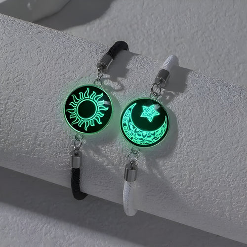 Romantic Luminous Sun Moon Couple Bracelets