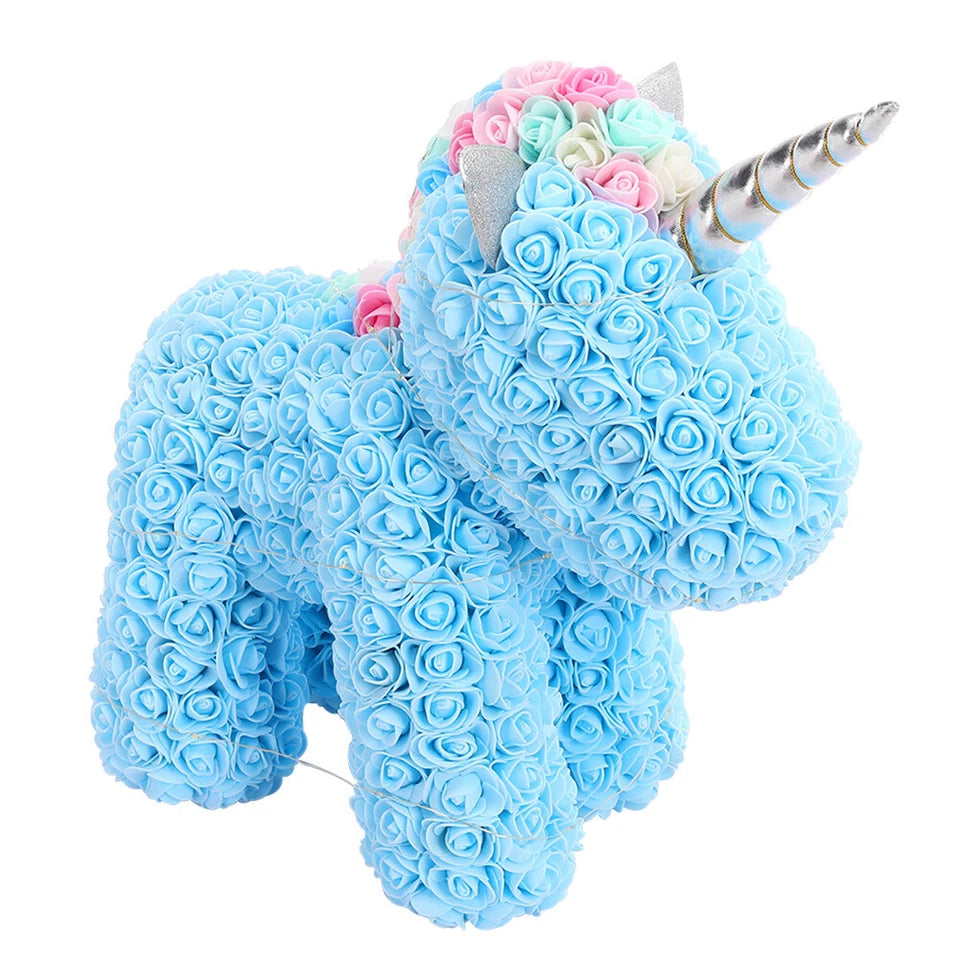 Rose Unicorn Bear With Gift Box
