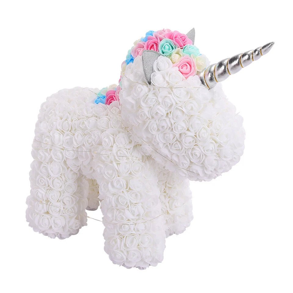 Rose Unicorn Bear With Gift Box