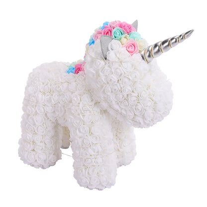 Rose Unicorn Bear With Gift Box
