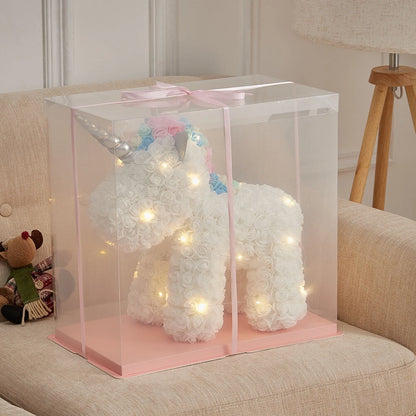 Rose Unicorn Bear With Gift Box