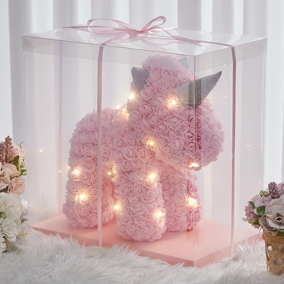 Rose Unicorn Bear With Gift Box