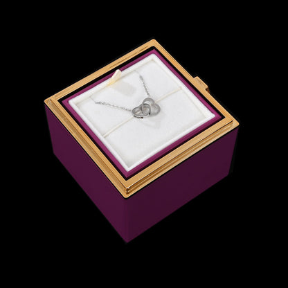 Eternal Rose Box With Engraved Necklace