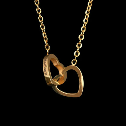 Eternal Rose Box With Engraved Necklace