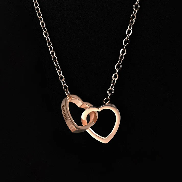 Eternal Rose Bear W/ Engraved Necklace