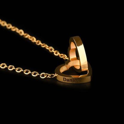 Eternal Rose Box With Engraved Necklace