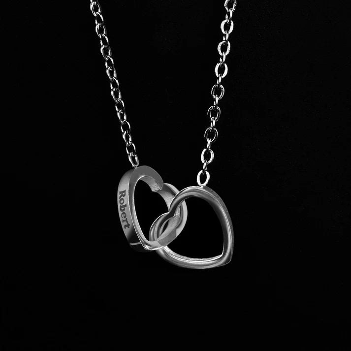 Eternal Rose Box With Engraved Necklace